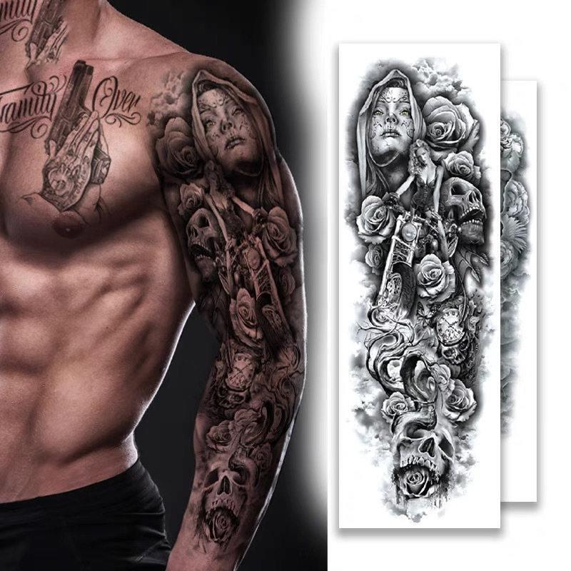 Full Arm Temporary Tattoo Sticker