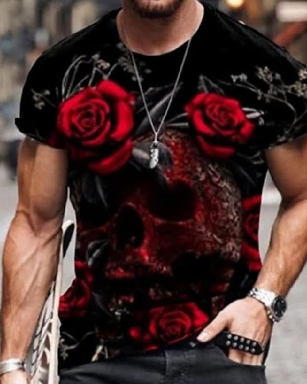 Hot Sale Men's 3D Printed Casual Short Sleeve Printed T-Shirt