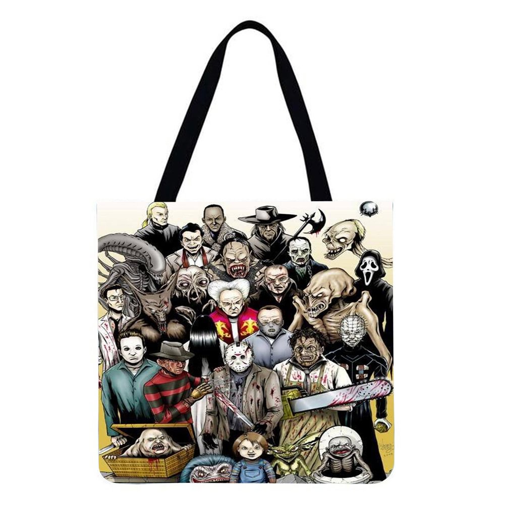 Linen Tote Bag-All saints zombie
