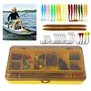 Fishing Lures Kit Soft and Hard Bait Hooks Sinker Weights Swivels Gifts for Men