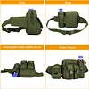 Taktisch Hüfttasche mit Flaschenhalter Militärisch Bauchtasche Wasserdicht Gürteltasche MOLLE Wasserflasche Halter Multifunktional für Damen Herren Wandern Laufen Camping Trekking, Schwarz