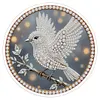 DIY Pearl Painting Art Kit,Round Dust-proof Outer Frame with Tassel Hanging Kit