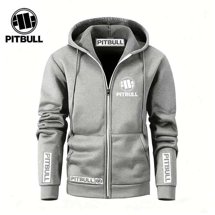 Stylowa męska bluza z kapturem PITBULL z dzianiny