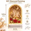 DIY Diamond Art LED Night Light &ndash; Light-Up Table Decor, Double-Sided Printed DIY Crystal Pearl Painting Decoration for Holiday & Gifts(Cat)