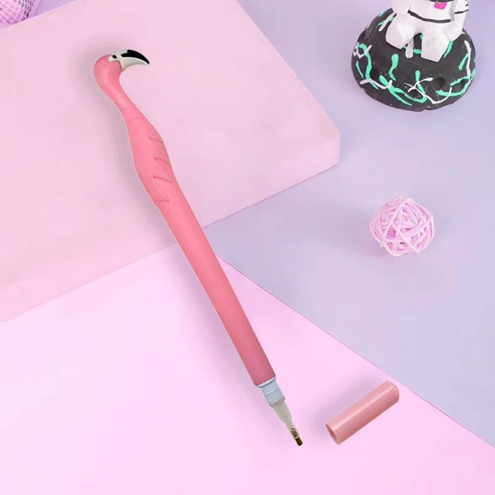 Cute Flamingo Diamond Painting Pen Kit with Clay Tips Tray for Diamond Painting