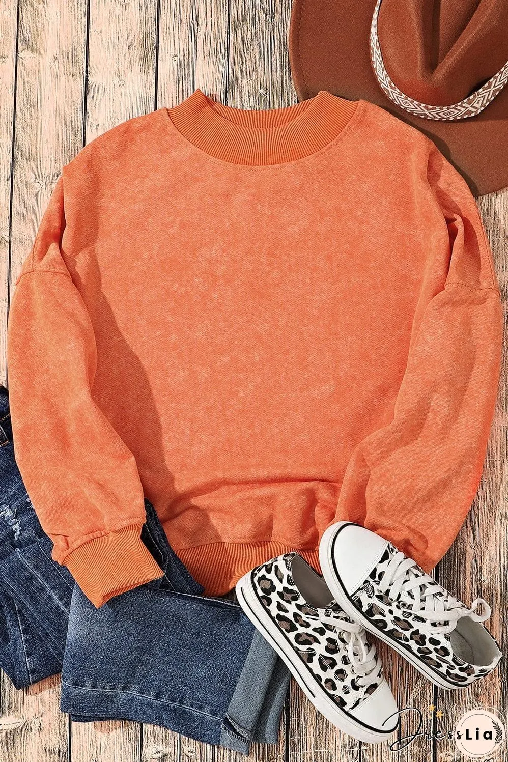Stylish Crew Neck Pullover Sweater