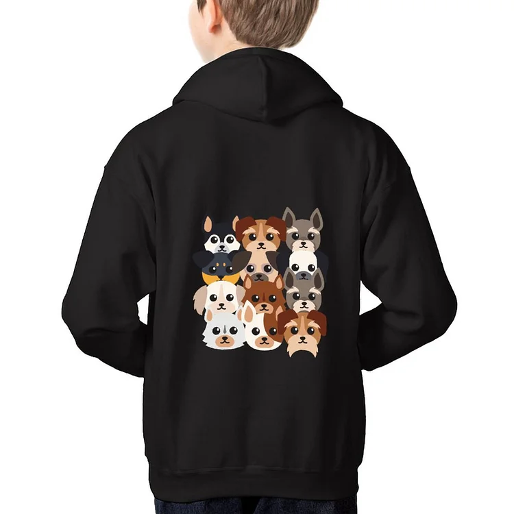 Children's Hoodie Cartoon Dog Stack T-shirts