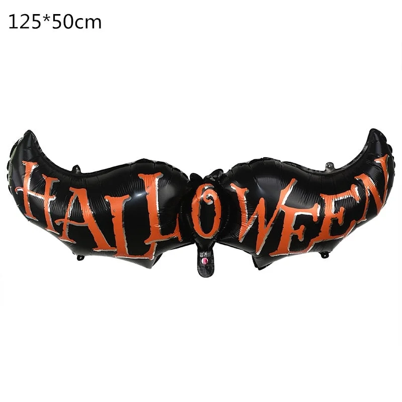 Halloween Pumpkin Ghost Balloons Halloween Decorations Spider Foil Balloons Inflatable Toys Bat Globos Halloween Party Supplies