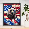 Diamond Painting -DIY Round Drill US Flag Animal
