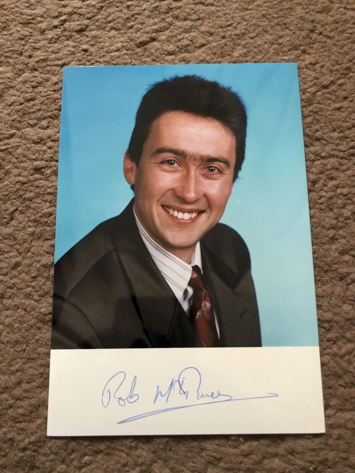 ROB McELWEE (BBC WEATHER) SIGNED Photo Poster painting