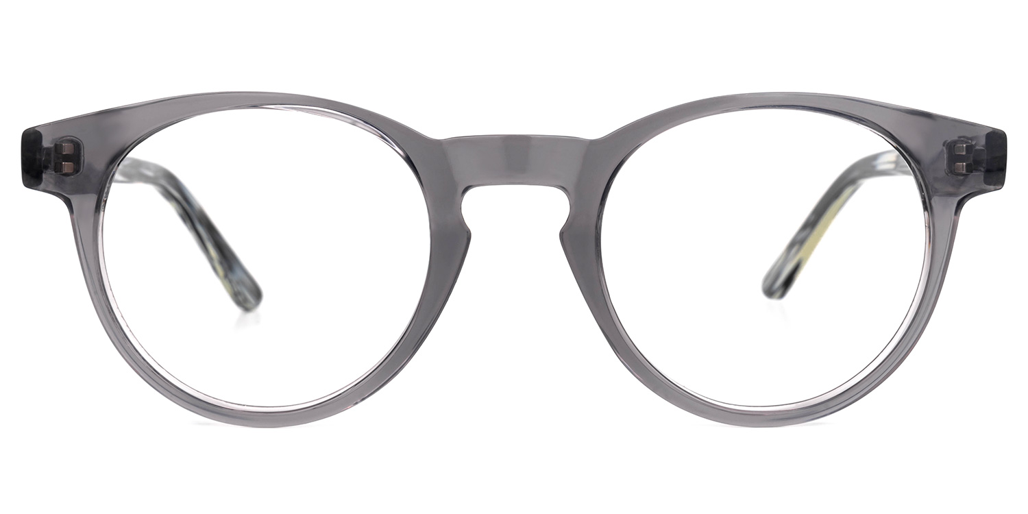 Beelitz Round Grey Eyeglasses | Vooglam UK