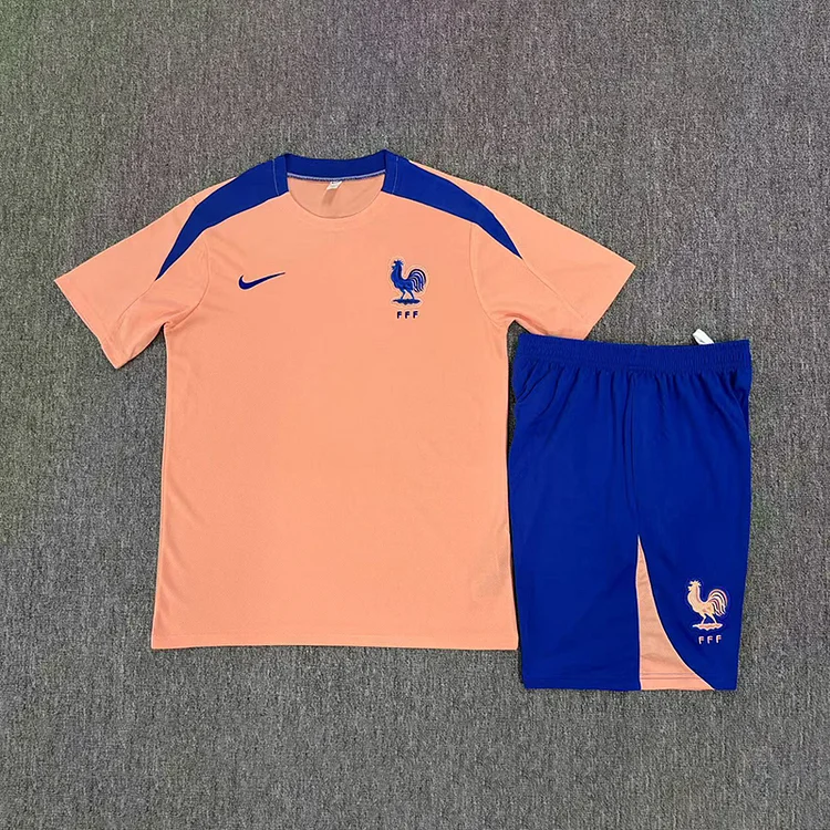 2025 France Pink Training Suit Kids Set