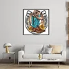 Western Cowboy Boot Hat-11CT Stamped Cross Stitch 45*45cm
