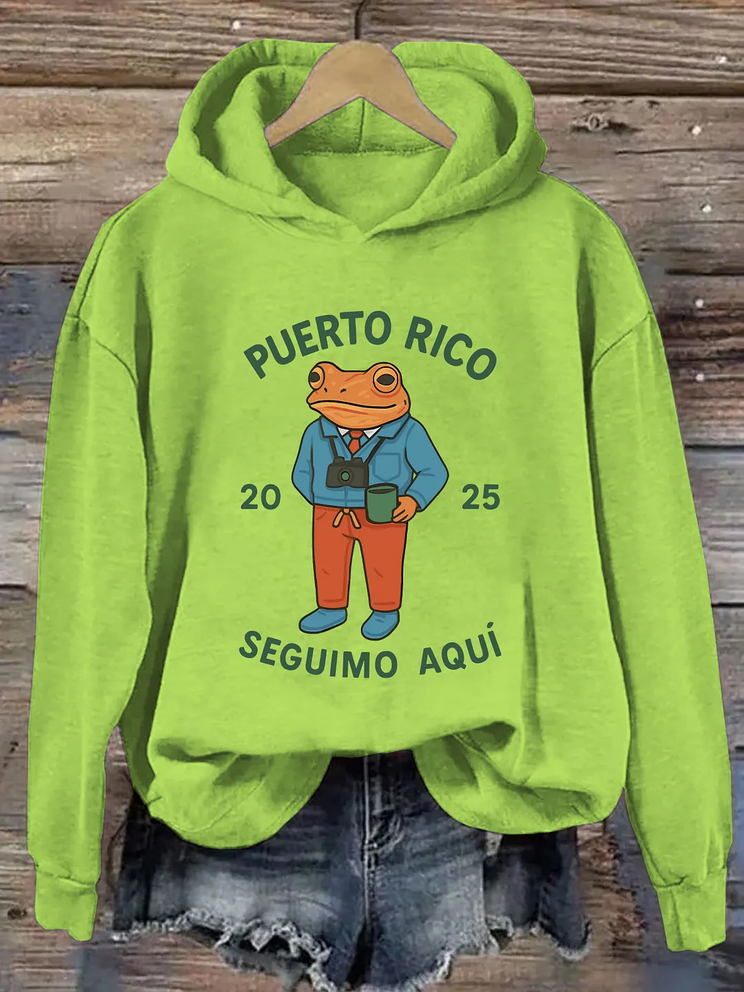 Puerto Rico Coqui Frog Hoodie
