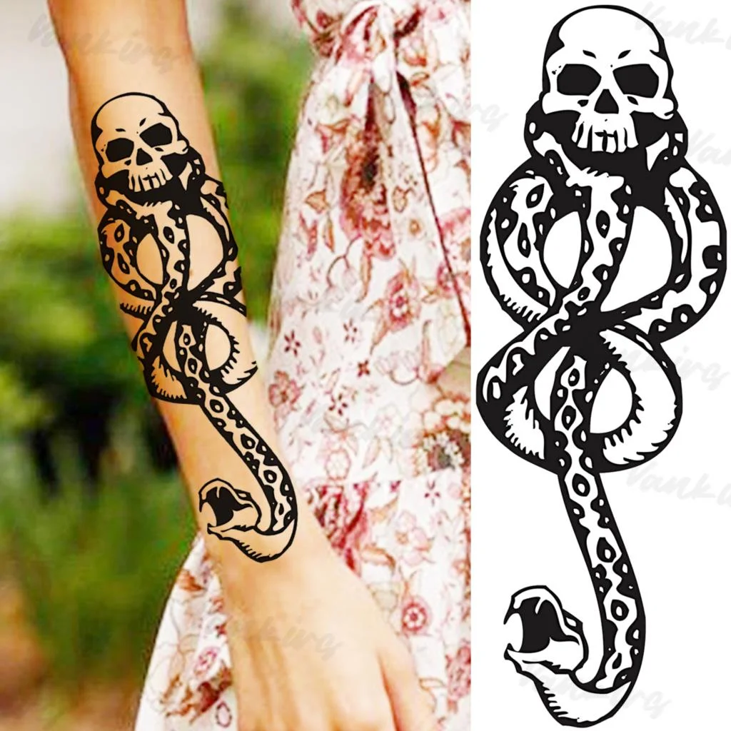 Sdrawing Lion Knight Temporary Tattoos For Men Adults Realistic Tiger Skeleton Fake Tattoo Sticker Arm Water Transfer Tatoos 3D
