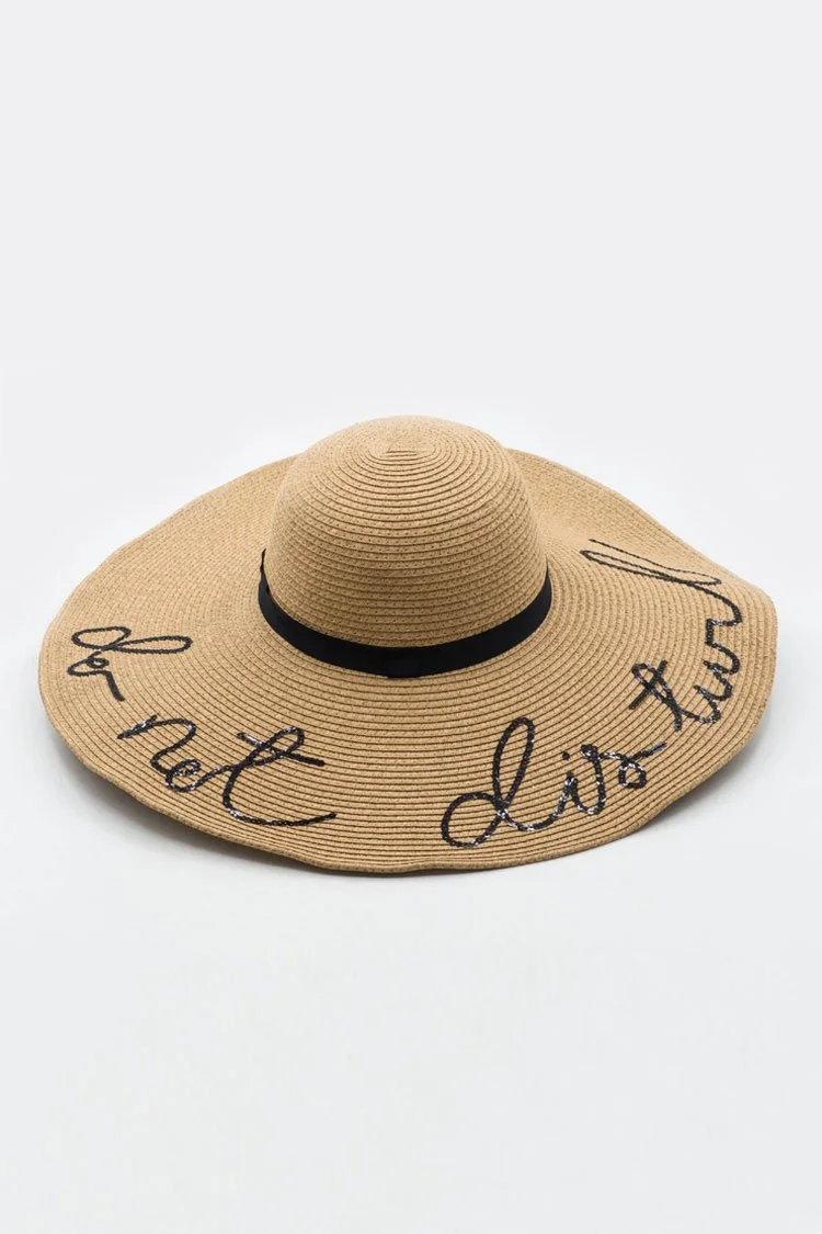 Beach Sequins Sun Hat-elleschic