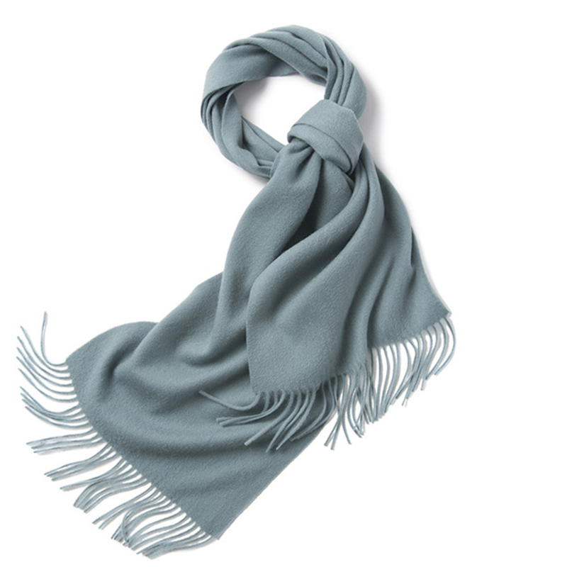Unisex LambSwool Scarf Pure Color Winter Extra Length Scarf