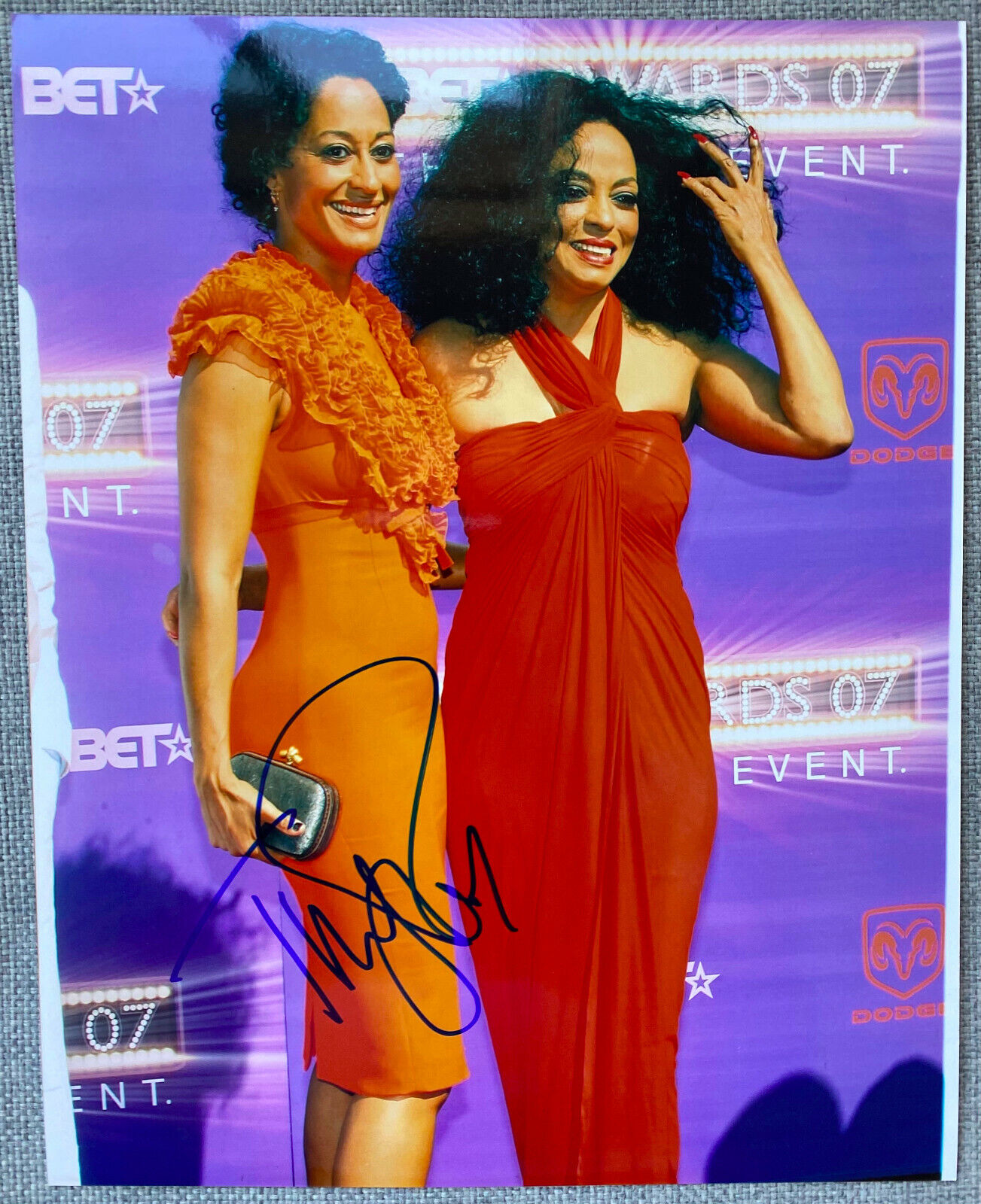 Tracee Ellis Ross Signed Color 8x10 Photo Poster painting with Diana Ross - Authentic, Miss Ross