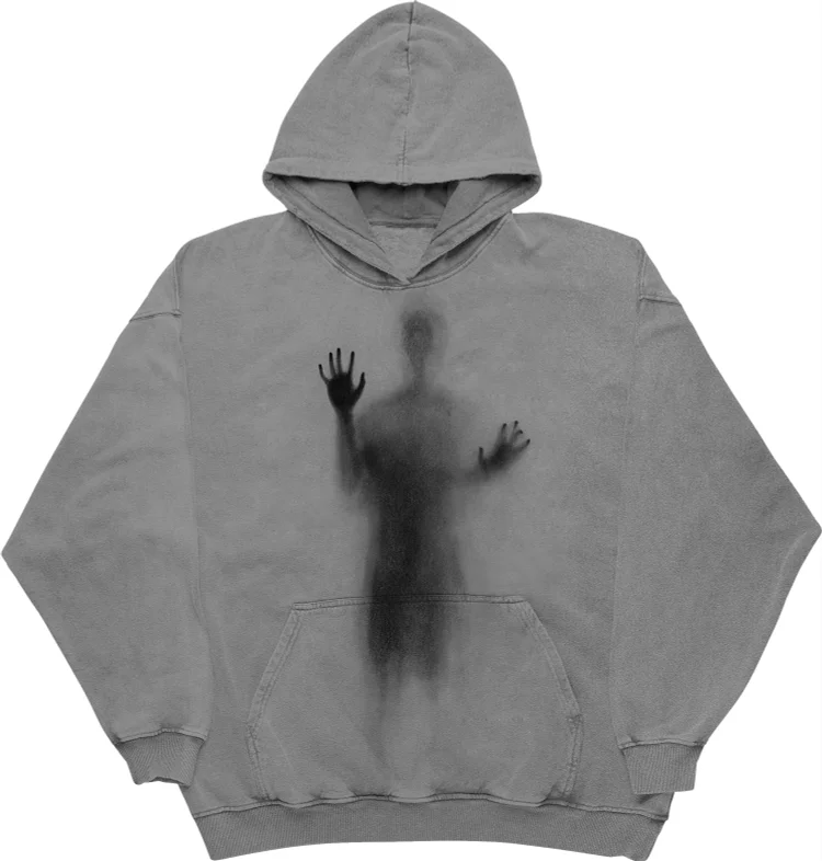 Man Lying on Glass Hoodie