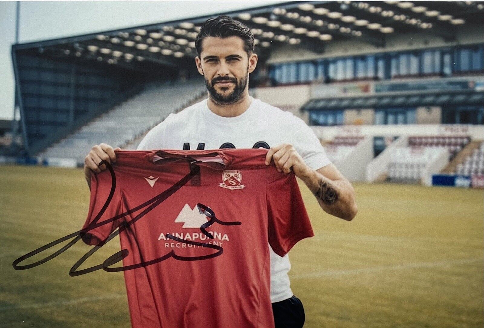 Stephen Hendrie Genuine Hand Signed Morecambe FC 6X4 Photo Poster painting