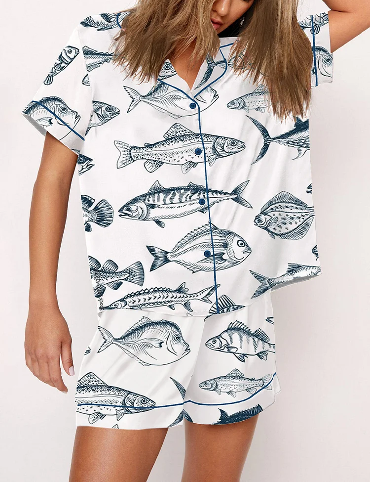 Women's "Ocean Adventure" Printed Pajama Set
