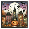 Halloween Cottage - 11CT Stamped Cross Stitch - 50*50cm - Halloween