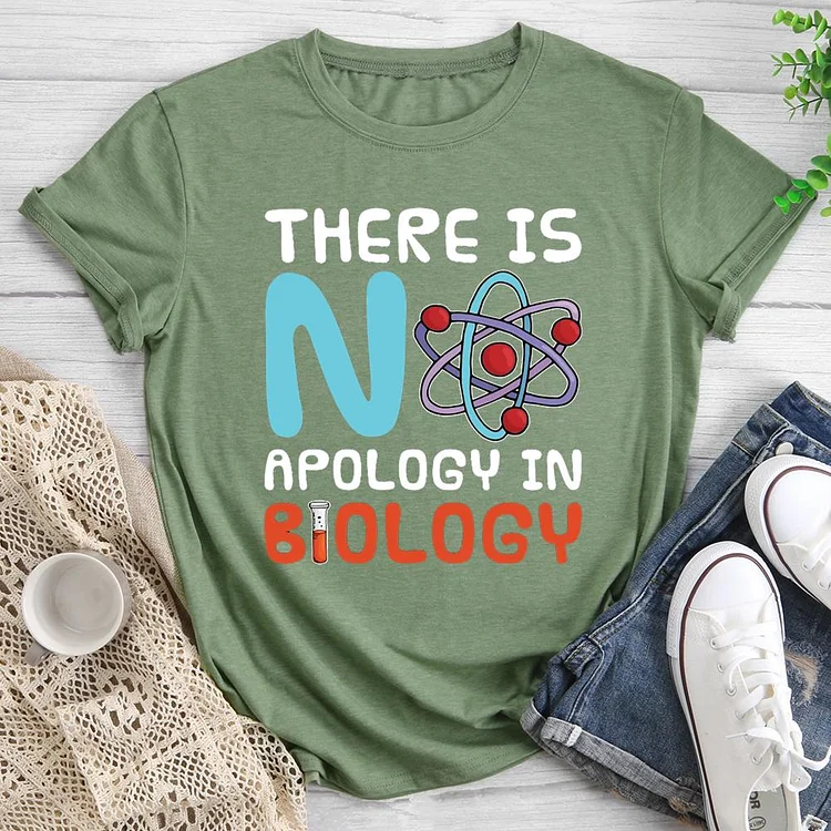 Biology Round Neck T-shirt