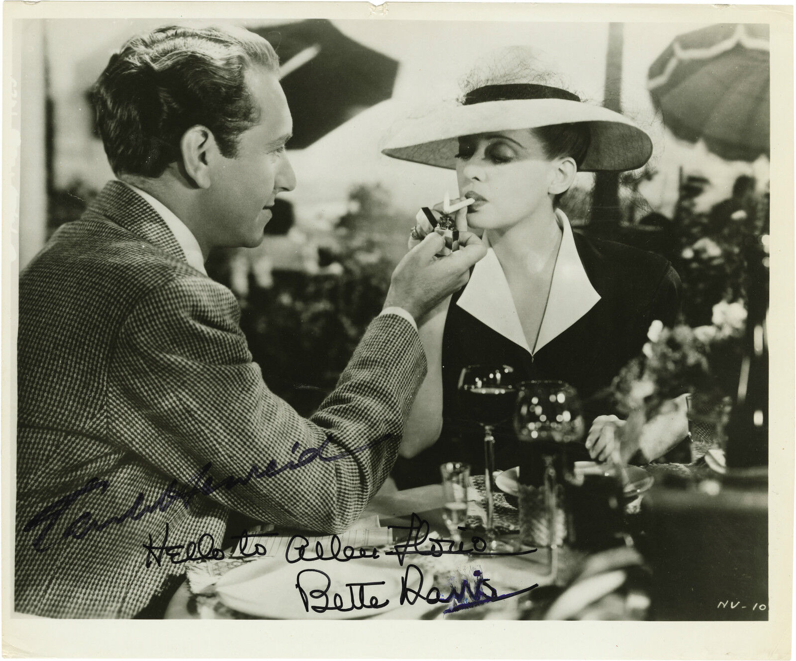 BETTE DAVIS & PAUL HENREID Signed Photo Poster paintinggraph - Film Actress / Actor - Preprint