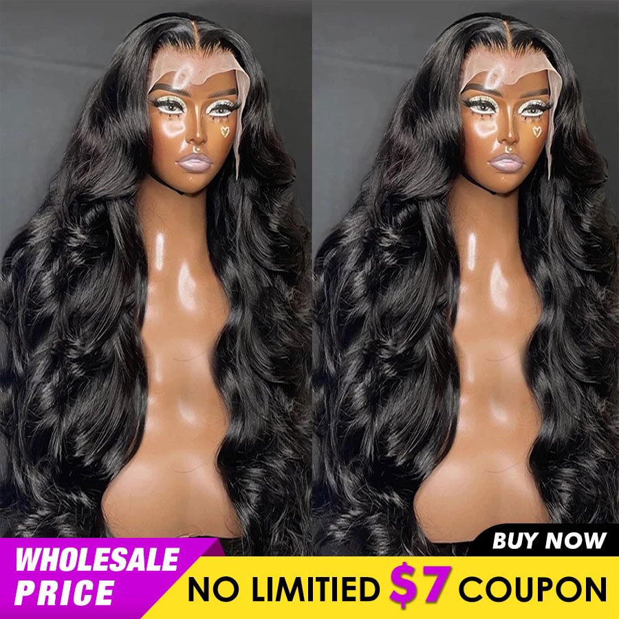 250 Density 13x4 Body Wave Lace Front Wig Pre Plucked HD Transparent Lace Frontal Wig Lace Front Human Hair Wigs For Women Remy US Mall Lifes