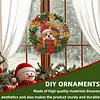 Crystal Mosaic Window Hanging Kit Christmas Puppy Giftbox 9.45x9.45in
