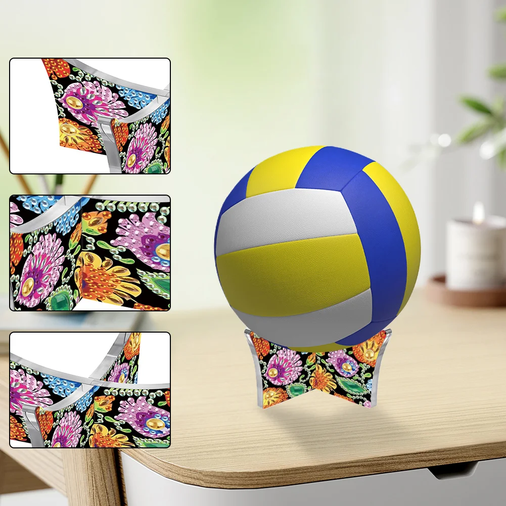 5D DIY Mandala Acrylic Diamond Painting Basketball Stand Diamond Fruit Plate Rack Kit