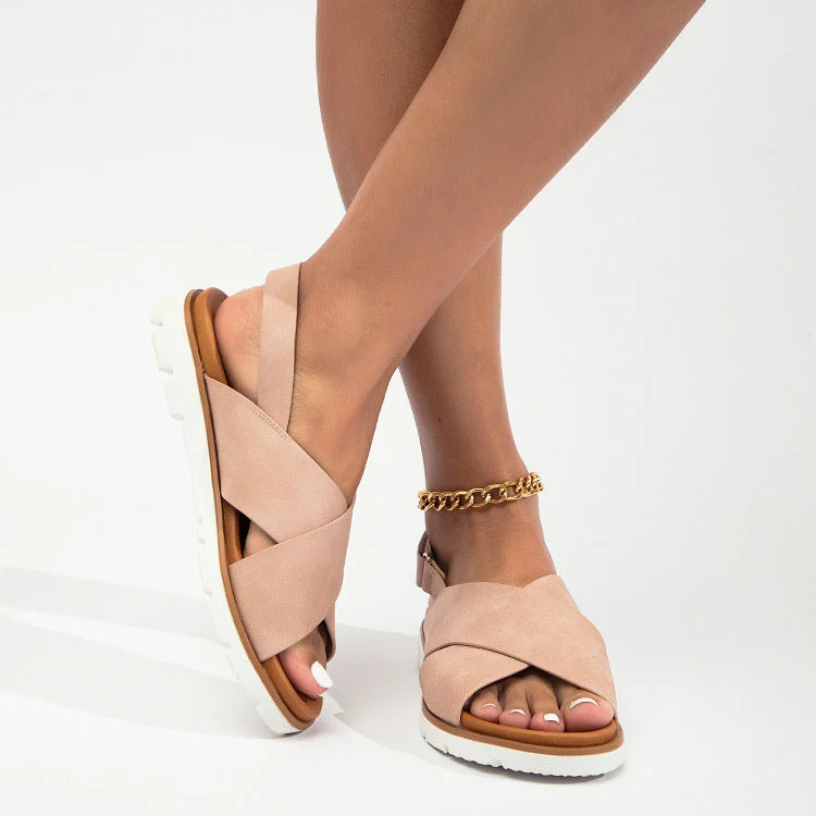 Stunahome™ Elastic Flat Bunion Protective Wide Sandals HUIDONG Stunahome.com