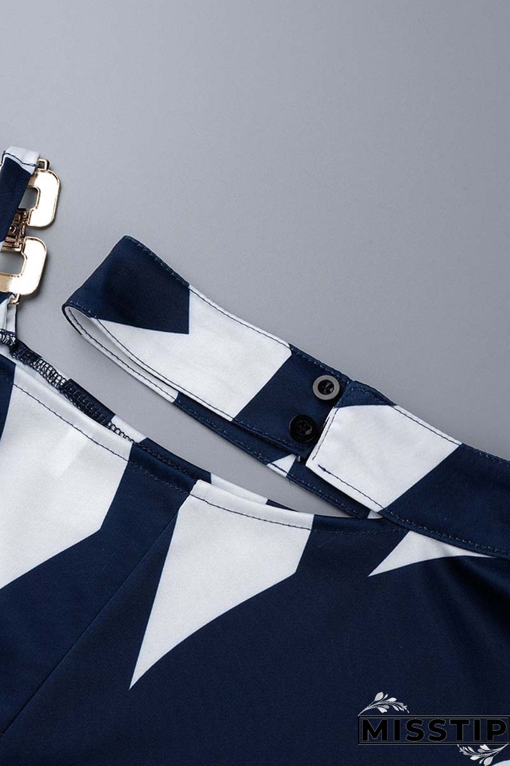 Black khaki Casual Print Hollowed Out Turtleneck Tops