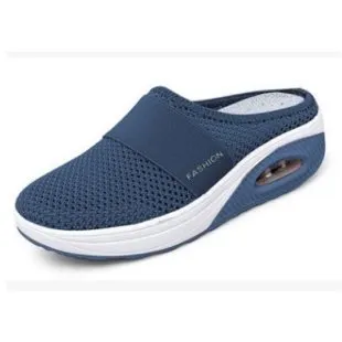 Breakj Breakj Small Net Hole Slippers Women No Heel Half-Slippers Thick-Bottom Slippers Women Net Side Half Slippers Women
