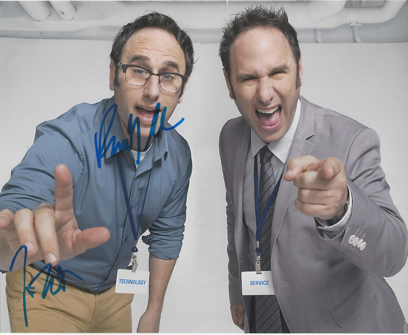 THE SKLAR BROTHERS SIGNED AUTHENTIC 8X10 Photo Poster painting w/COA RANDY & JASON COMEDIANS