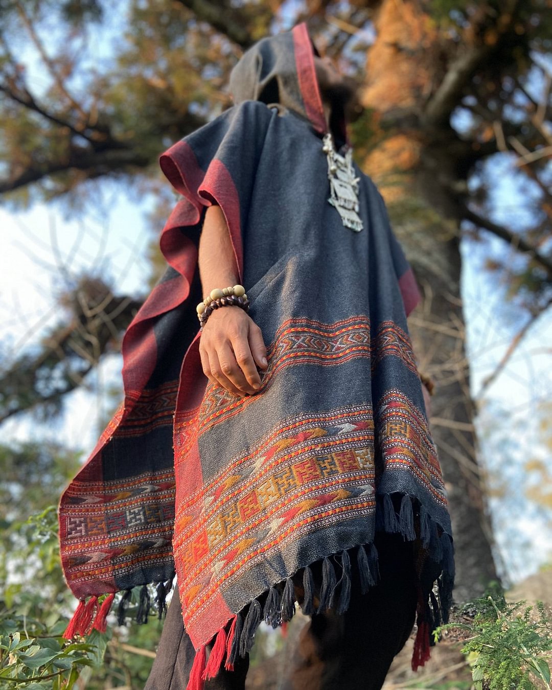 Men's cotton and linen ethnic cardigan robe