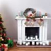 14 Inch Large DIY Linen Diamond Painting Xmas Stocking Hanging Gift Candy Bag Kits(20x35cm)