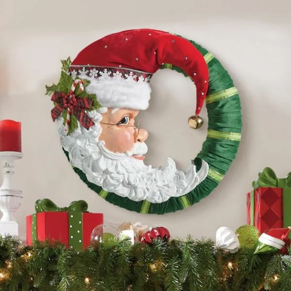 🔥kukelife🔥Christmas-jolly santa wreath2