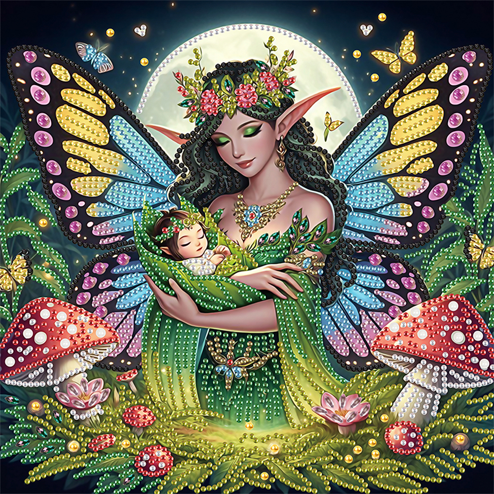Mother'S Day 30*30cm(canvas) special shaped drill diamond painting