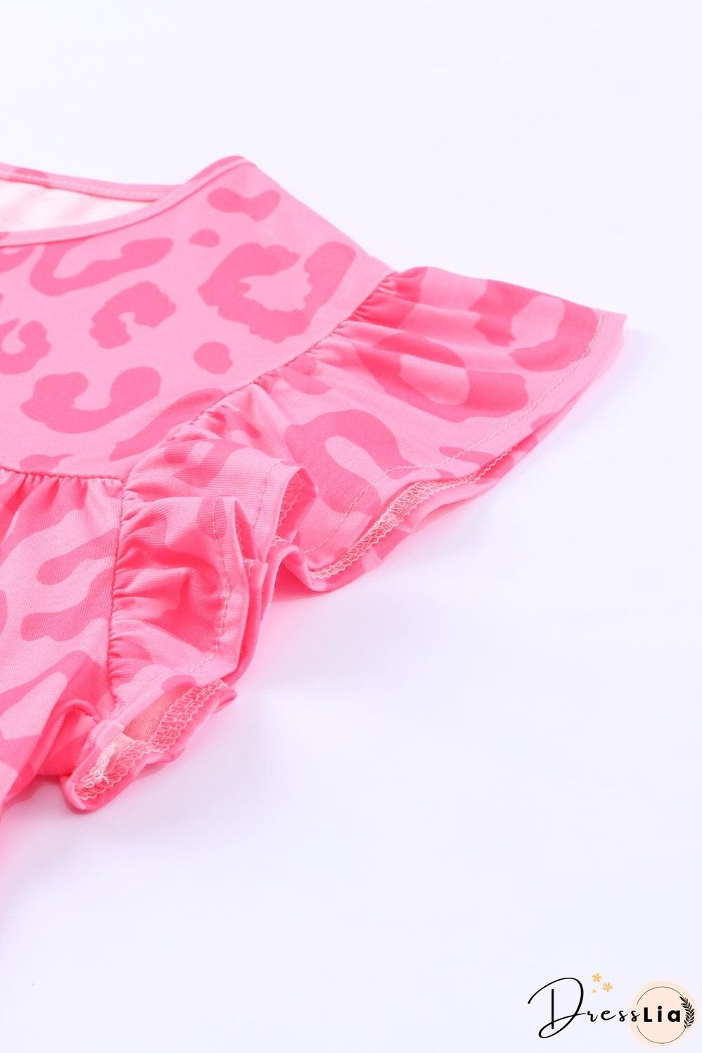 Leopard Print Ruffle Sleeve Tank Top for Stylish Women