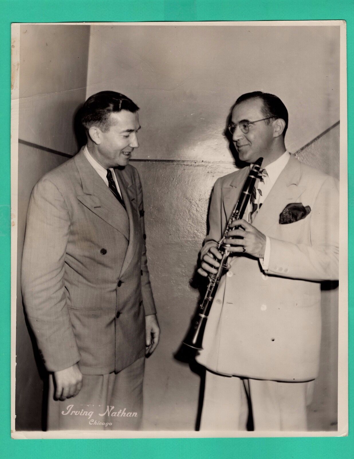 BENNY GOODMAN Jazz Musician 1950's Vintage Photo Poster painting 8x10 by Irving Nathan