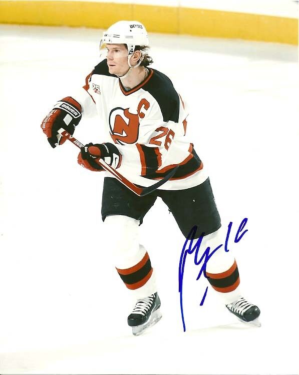 PATRIK ELIAS SIGNED NEW JERSEY DEVILS 8x10 Photo Poster painting #3 Autograph