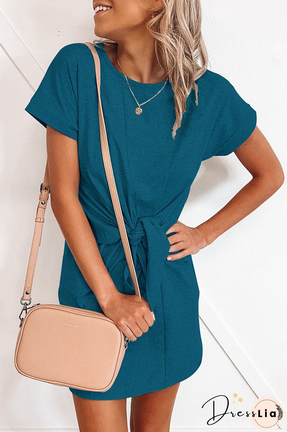 Fashion Sexy Solid Split Joint O Neck Princess Dresses