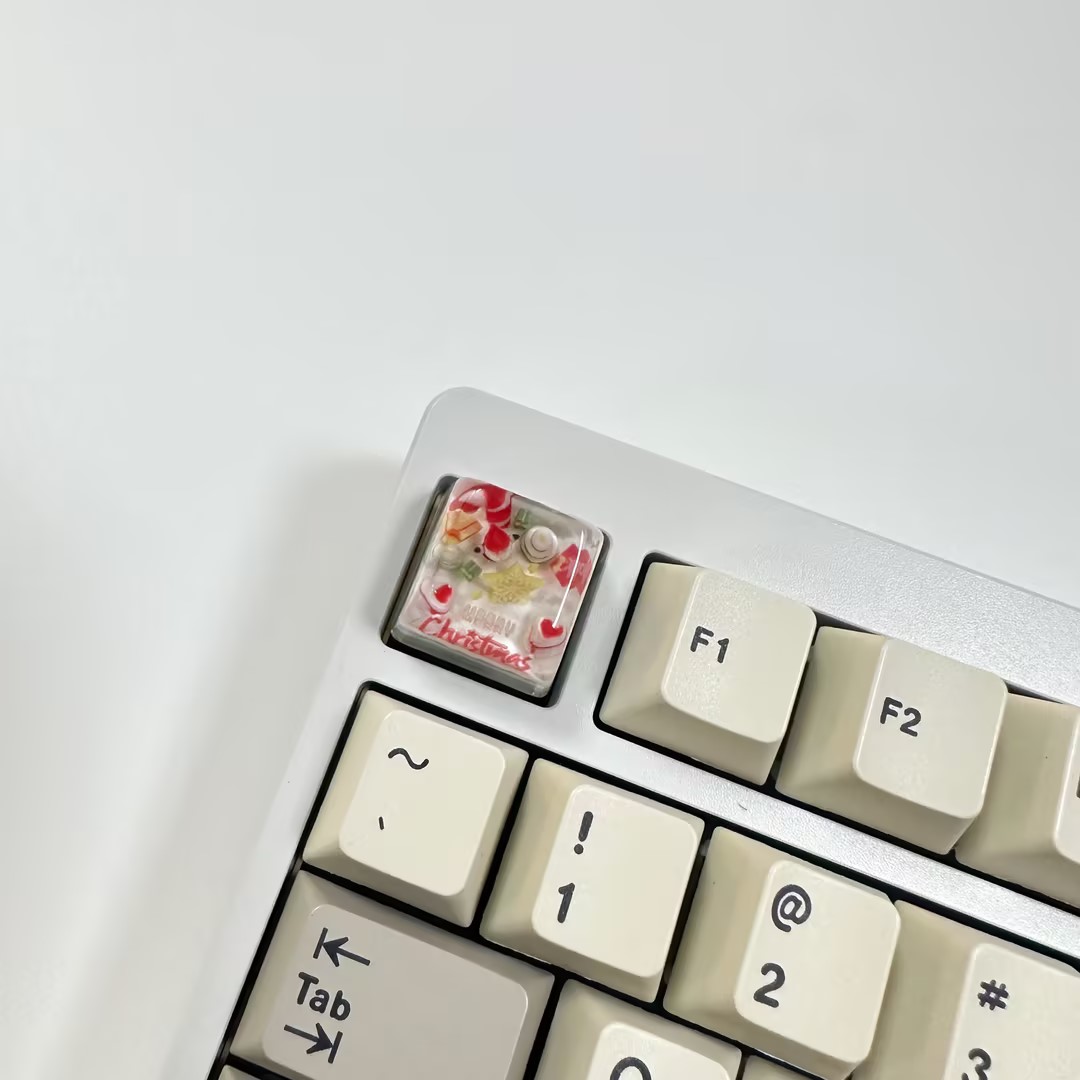Firstgr Firstgr Merry Christmas Snowman Theme Personalized Resin Translucent Custom Keycaps