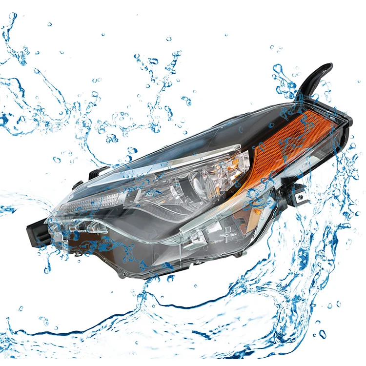 Silscvtt Headlight Assembly Headlamp for Driver Side Compatible Replacement for 2017-2019 Toyota Corolla L/LE/LE ECO