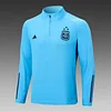 2022 Argentina Half-Pull Training Suit Blue Jersey Set perfectftball