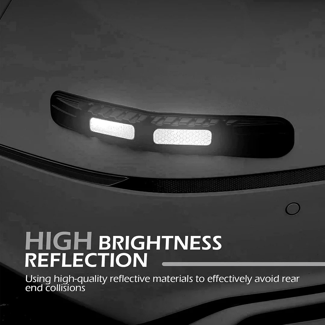 Car bumper protection strip, anti-collision foldable bumper protection strip, with strong reflective patches