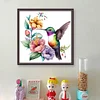 Flowers And Birds-18CT Counted Cross Stitch 20*20cm/7.87*7.87in