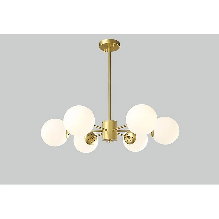 Globe Cluster Pendant Light Metal Glass LED Living Room Ceiling Lights - Appledas