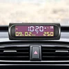 AN01 Look Solar Car Digital Clock with Date In-Car Temperature Display